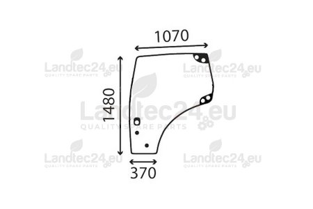 Türscheibe linke Seite 82027357, 87528171, 87560786 für CASE-IH, NEW HOLLAND, STEYR Traktor